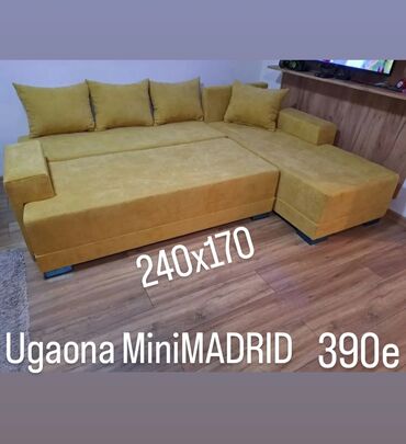 namestaj vrsac: Ugaona garnitura MiniMadrid" Krajnjih dimenzija 240x170 Dvosed se