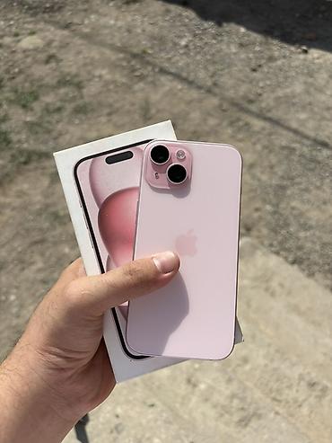 Мобильные телефоны и аксессуары: IPhone 15, Б/у, 128 ГБ, Розовый, Коробка, 83 % — 1