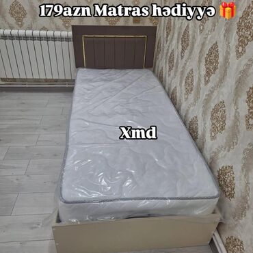 купить двуспальная кровать: Yeni, Təknəfərlik çarpayı