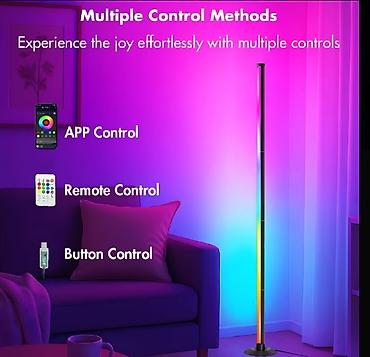 ambiyans: RGB LED künc döşəmə lampası – aplikasiyadan idarə olunan ambiyans — 3