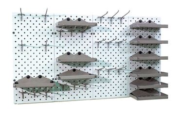 Стеллажи: Панель перфорированная, настенная, для магазина и склада — 6