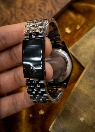 Aksesuarlar: Yeni, Qol saatı, Rolex, rəng - Qara — 3