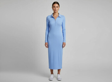koszula niebieska stradivarius: H&M, Women`s dress, size S