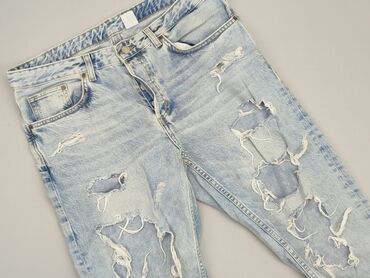 białe jeansy damskie zara: Jeans, L (EU 40), condition - Good