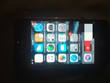 ucuz qiymətə telefon: IPhone 4S, Qara, Qırıq