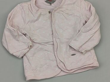 sweterek różowy dla dziewczynki: Kardigan, 6-9 m, stan - Dobry