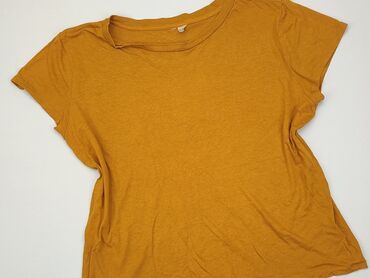 żółty t shirty damskie: T-shirt, L, stan - Dobry
