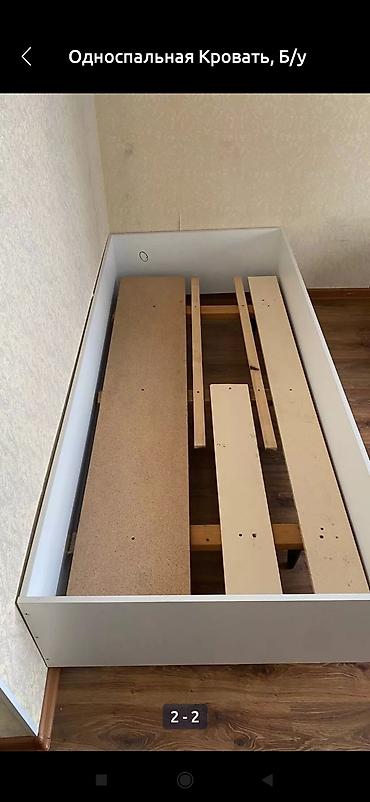 bunk bed: Односпальная кровать, Б/у, С матрасом, длина - 190 см — 2