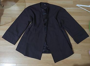 lil solid accessories: ZARA kimono blejzer/jakna bez kopčanja - Boja: crna - Kroj: kimono — 3
