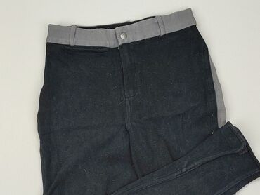 czarne jeansy hm: Spodnie jeansowe, 14 lat, 164, stan - Zadowalający