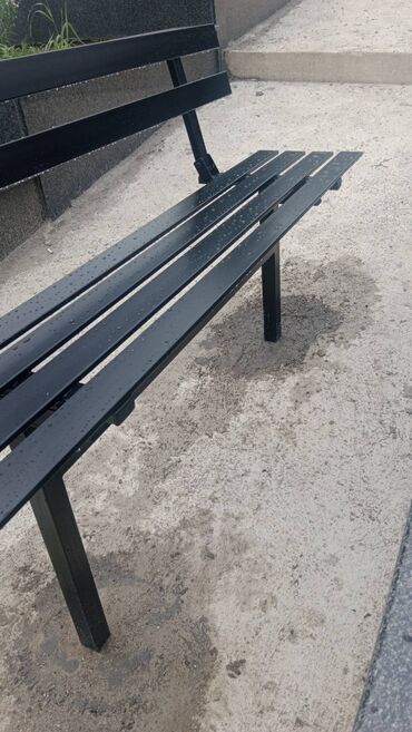 Baštenski nameštaj: Klupa, Metal, bоја - Crna, Novo — 10