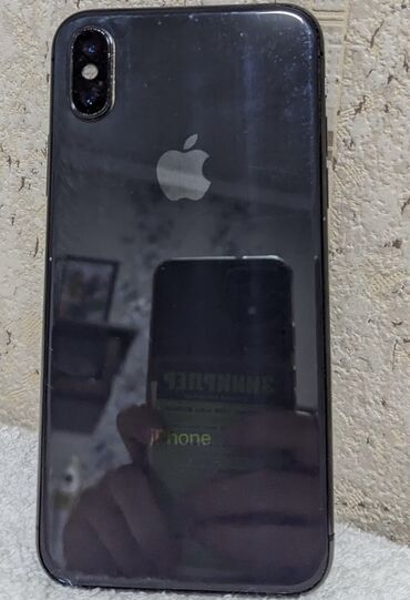 iphone x цена в бишкеке: IPhone X, Б/у, 64 ГБ, Черный, Чехол, 100 %
