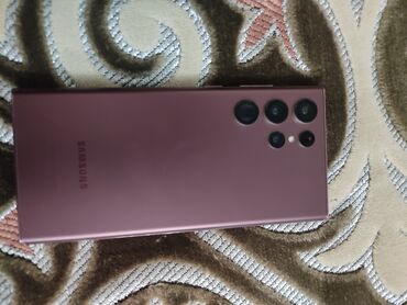 samsung тел: Samsung Galaxy S22 Ultra, Б/у, 256 ГБ, цвет - Фиолетовый, 1 SIM
