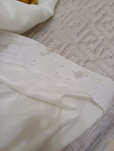 Pərdə və tüllər: Yeni, Tül, rəng - Bej, Pulsuz çatdırılma — 9