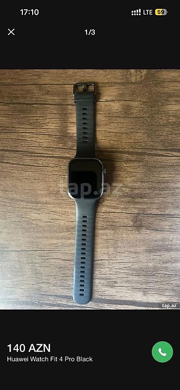 Huawei Watch Fit 4 Pro – Black - Rəng: Qara - Korpus: düzbucaqlı lalafo.az -da Huawei Watch Fit 4 Pro – Black - Rəng: Qara - Korpus: düzbucaqlı