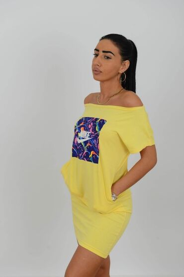 Haljine: 1 za 1700, 2 za 2500
Dužina 95 cm turski bruseni pamuk sa elastinom — 14