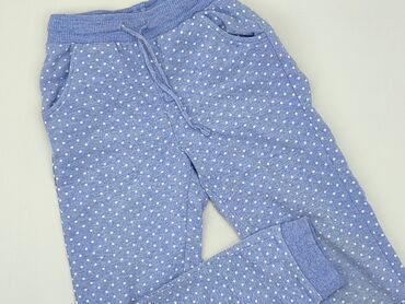 białe spodnie wide leg: Sweatpants, Little kids, 7 years, 116/122, condition - Fair