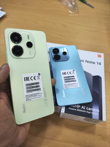 note 20 ultra: Xiaomi Redmi Note 14, 128 GB, rəng - Yaşıl, 
 Zəmanət, Kredit, Sensor