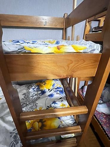 Двухъярусные кровати: Деревянная двухъярусная кровать - Материал: массив дерева — 3