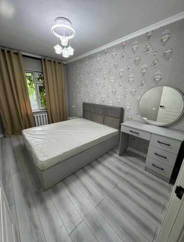 купить квартиру мкр восток 5 бишкек: 3 комнаты, 62 м², 105 серия, 1 этаж, Евроремонт