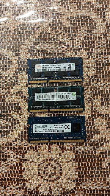 iphone notebook: Operativ yaddaş (RAM) Kingston, 4 GB, 1600 Mhz, DDR3, Noutbuk üçün, İşlənmiş — 1