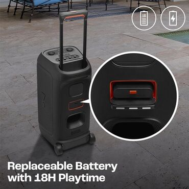 Динамики и колонки: Аренда, прокат. Две портативные акустические системы JBL PartyBox — 7