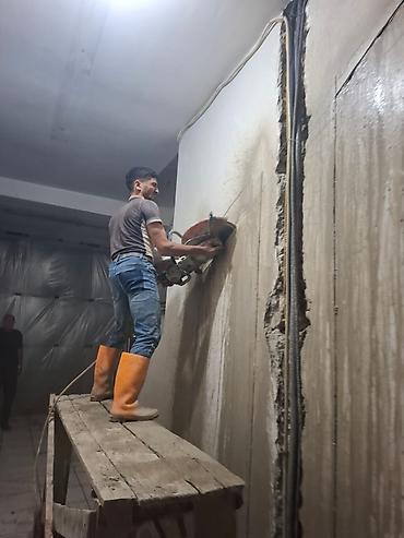 şeyf qapi: Beton və dəmir-beton kəsimi, divarda qapı-pəncərə yeri açılması, kanal — 4