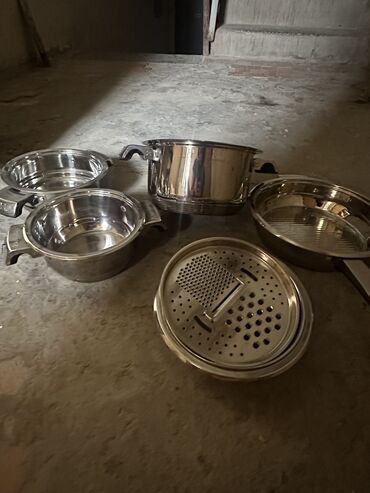 unique qazan desti: Yeni, Aş qazanı, rəng - Gümüşü, Çuqun