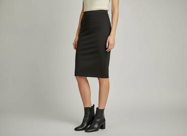 spódnice z kontrafałdami midi: Women`s skirt, size S