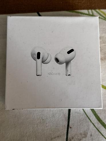 bluetooth qulağlığ: Tezedi hec istifade olunmuyub Simsiz qulaqcıq – ağ rəng, şarj qabı ilə — 6