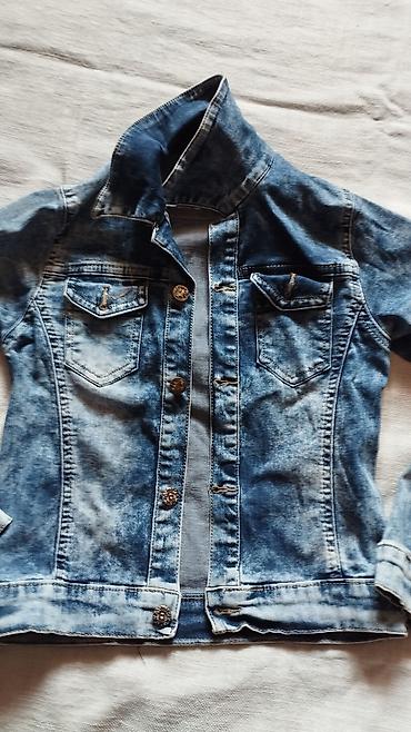 Uşaq üçün cins gödəkçə - Material: klassik denim (cins), mavi