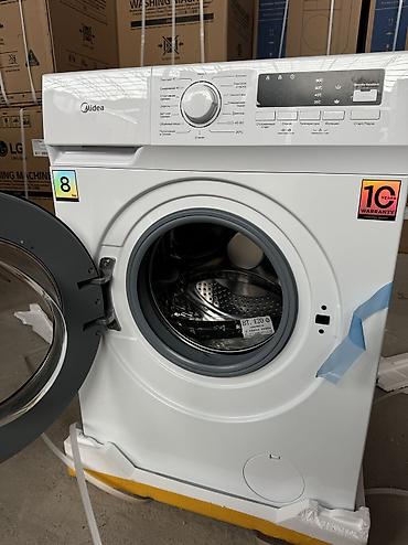 Тиричилик техникасы: Кир жуучу автомат машина, Жаңы, Midea, 8 кг чейин, Фронталдык, Дүңүнөн — 4