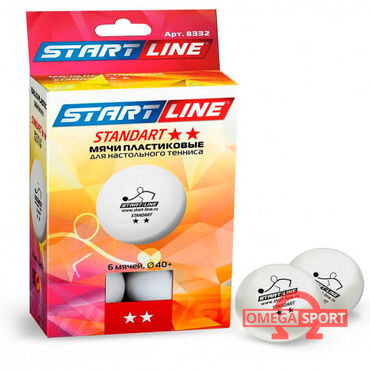 настольный ракетка: Шарики для настольного тенниса standart 2*, 6 мячей в упаковке, белые