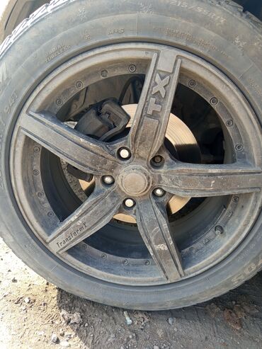 хромированные диски: Куйма Дисктер R 17 Комплект, тешиктери - 5, Колдонулган