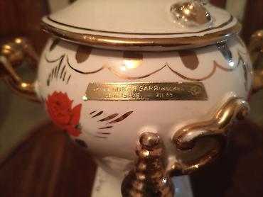 Porselen mini samovar – dekorativ kolleksiya nümunəsi - Material lalafo.az -da Porselen mini samovar – dekorativ kolleksiya nümunəsi - Material
