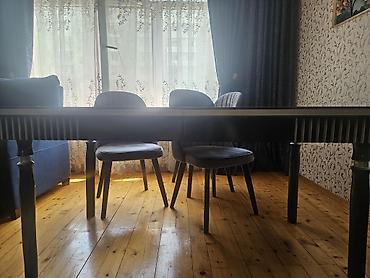 masa satisi: Qonaq otağı üçün, Yeni, Açılan, Dördbucaq masa, 6 stul — 5