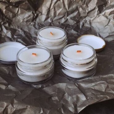 соевой шрот: Набор из 3 соевых свечей с элитными ароматами премиум класса Ароматы