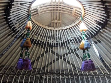 Аренда юрт: Аренда юрты, Каркас Деревянный, 85 баш, С полом, Самовар, Стол — 8