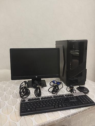 Masaüstü kompüterlər və iş stansiyaları: Masaüstü kompüter komplekti Tərkib: - Sistem bloku (qara korpus, ön — 2