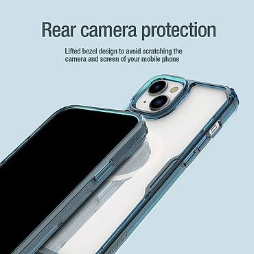 Maske i futrole za telefone: Maska Nillkin Nature Pro Magnetic za iPhone 15 Pro 6.1 plava. Uz brzu — 12
