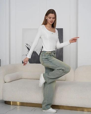 Лонгсливы: Лонгслив, цвет - Белый, Китай, S — 10