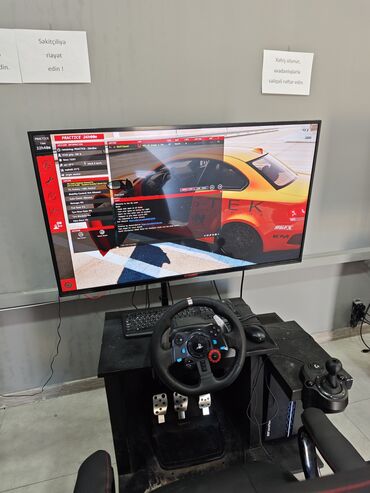 oyun notbuklari: PC və Logitech sükan konsol satılır. Qeyd olunan qiymət 1 dəst üçün