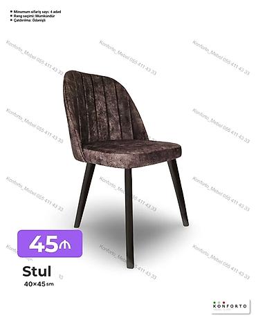 Stul – 40×45 sm - Yumşaq, məxmər tipli parça üzlük - Dərin, dikey lalafo.az -da Stul – 40×45 sm - Yumşaq, məxmər tipli parça üzlük - Dərin, dikey