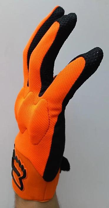 Oprema za bicikliste: MTB/motokros rukavice – narančasto/crne - Lagane i prozračne: gornji — 1