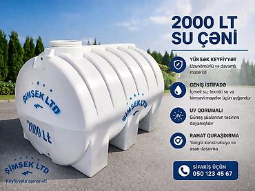 su generatoru: Bak, Plastik, 2000 l l, Yeni, Ödənişli çatdırılma — 2