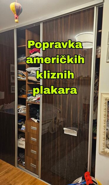 pomoc u kuci cena: Popravka američkih i kliznih vrata plakara pregradnih vrata kliznih