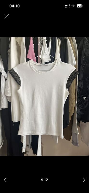 Sabo: Zara kofta 🤍 bir iki defe geyilib teze kimidir Qolları kantlı model S — 5