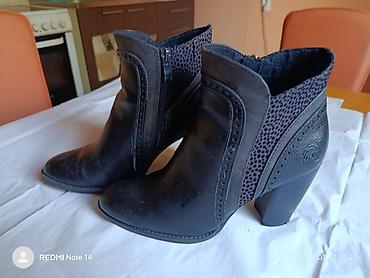 Ankle boots: Ženske kožne gležnjače na štiklu, obuvene samo jednom, na proslavi u at lalafo.rs — 4 Ankle boots: Ženske kožne gležnjače na štiklu, obuvene samo jednom, na proslavi u — 4