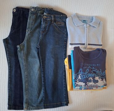 Paketi dečije odeće: Paket: Duksevi, Džemperi, Farmerke, Za dečake, uzrast: 3-4 godine — 3