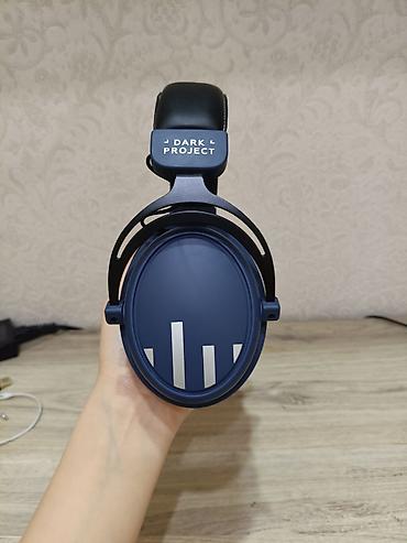 Наушники: Игровые наушники Dark Project (полноразмерные, закрытого типа), синие — 3